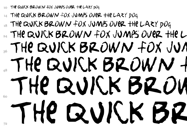 Nobody loves me font waterfall